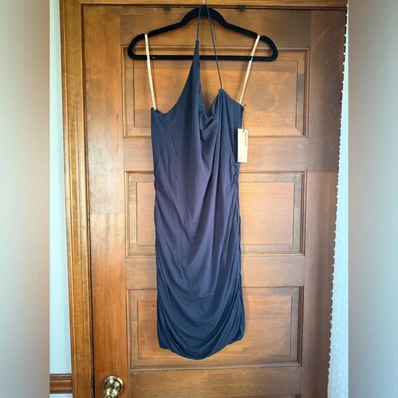 bailey 44 blue dress Royal Blue V-neck Lace Appliques Homecoming Dress, MH603 main image 0